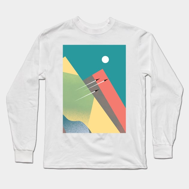 The spaceflight Long Sleeve T-Shirt by Swadeillustrations
